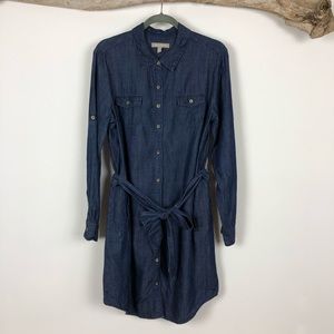 Banana Republic Dark Chambray Dress. 12.